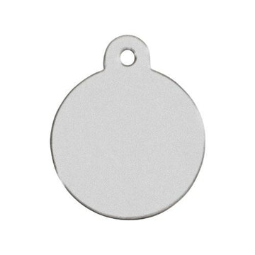 Dog tags // Standard round large (chrome)