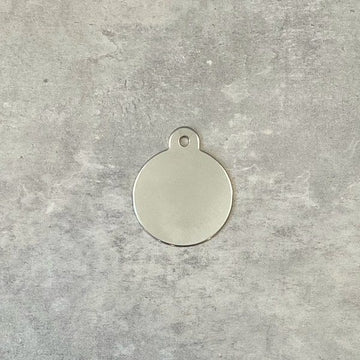 Dog tags // Standard round large (chrome)