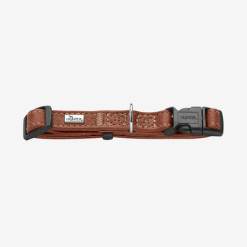 Hunter Canadian // Leather collar for puppies and small dogs (cognac)