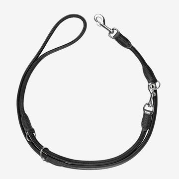 Hunter Round and Soft // Justerbar line i blødt læder (sort)