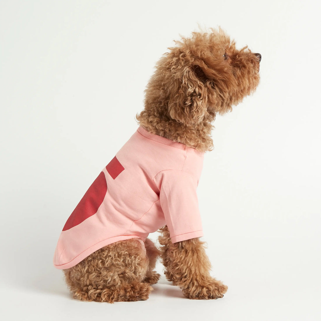 Imi T-shirt // Dog shirt with sleeves in organic cotton (pink)