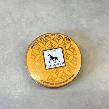 Lila Loves It // Dried horse treats in a reusable can for your pocket