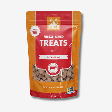 Mush Treats, Beef // Smagfulde frysetørrede godbidder af okse