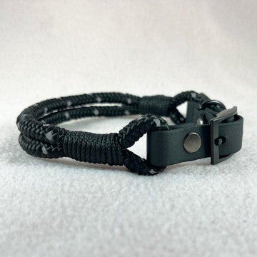 Them Ropes Night // Reflective rope collar (black)