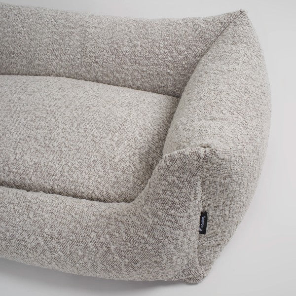 Nordog Billy // Bouclé dog bed with memory foam (taupe)