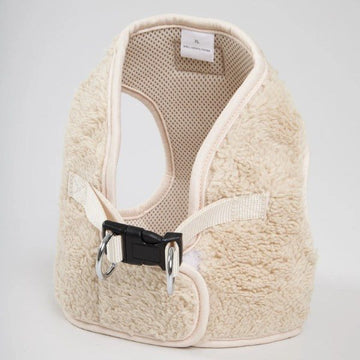 Nordog Fluffy Park // Soft dog harness for small dogs (beige)