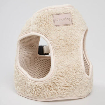 Nordog Fluffy Park // Soft dog harness for small dogs (beige)