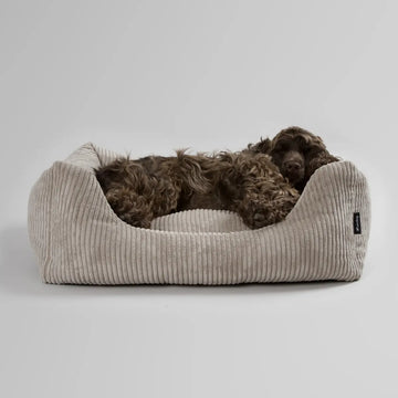 Nordog Oscar // Velour hundeseng med memory foam (cappuccino)