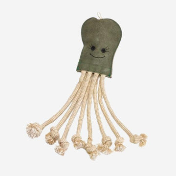 Olive the Octopus // Natural and \"crunchy\" dog toy