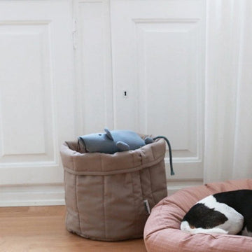 Tadazhi // Organic storage basket (dark sand)