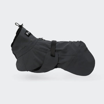 PAIKKA Rain // Functional and reflective rain coat for dogs (dark)