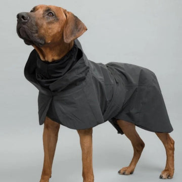 PAIKKA Rain // Functional and reflective rain coat for dogs (dark)