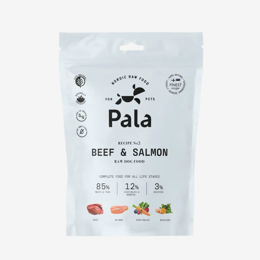 Pala Recipe 3 // Soft dog food with beef and salmon – made for picky eaters