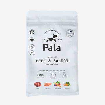 Pala Recipe 3 // Soft dog food with beef and salmon – made for picky eaters