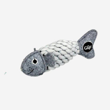 Roger The Ropefish // 'Crunchy' felt and rope toy (fish)