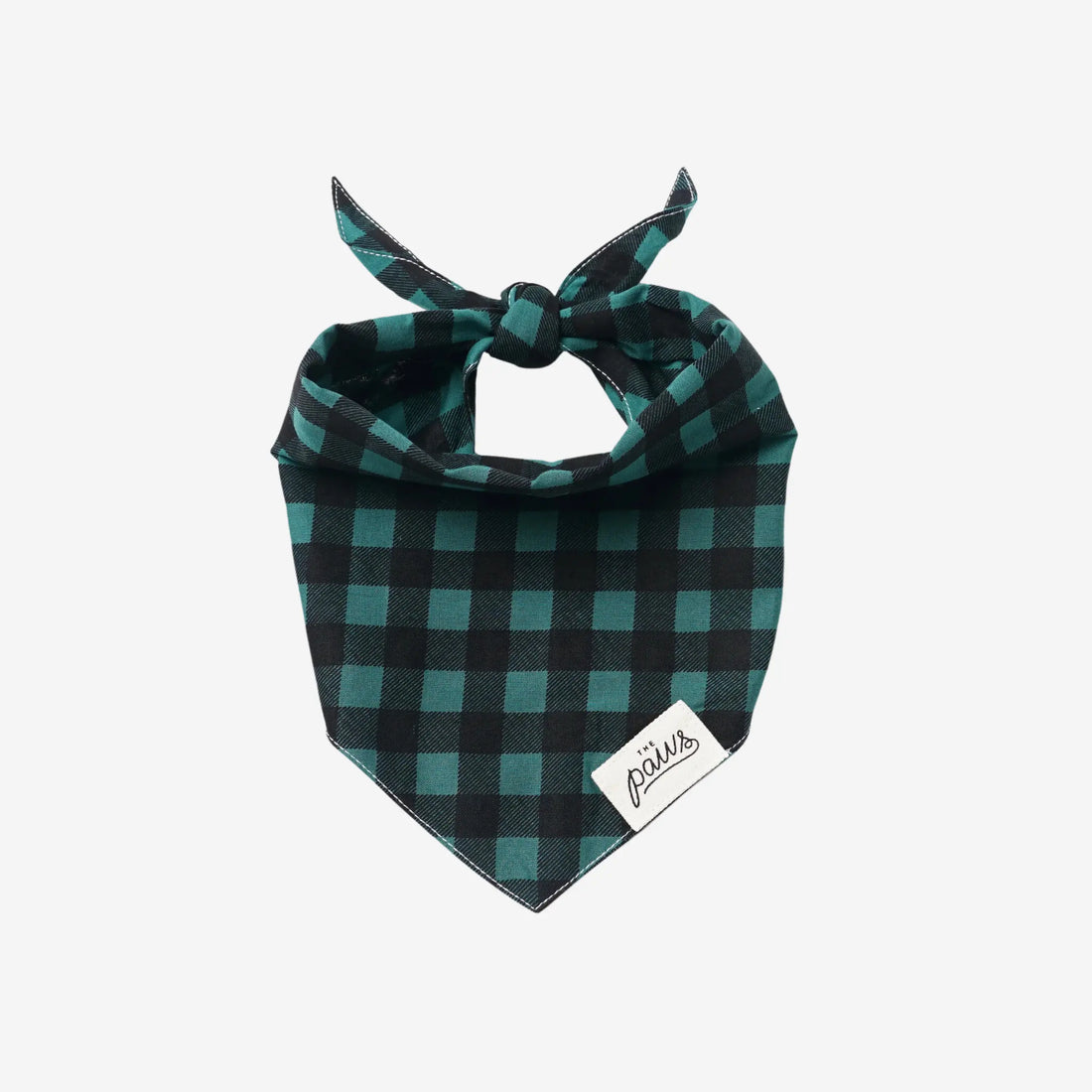 Classic Bourbon // Dog bandana in classic checks (green)
