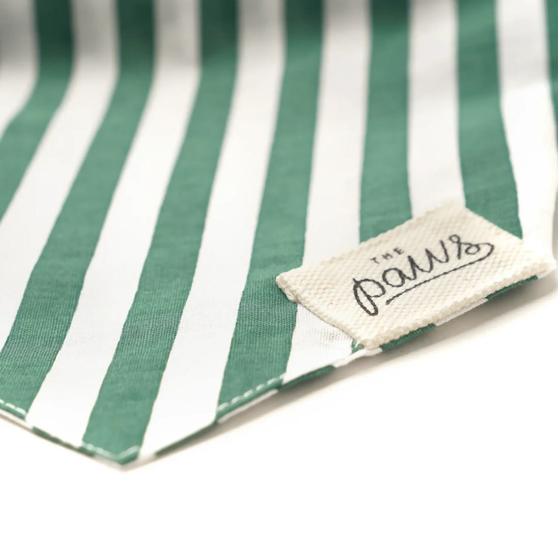 Crew // Dog bandana with stripes (green-white)