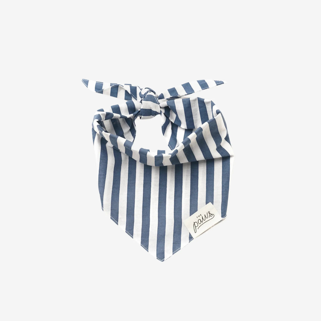 Stribes Harbour // Dog bandana with stripes (blue-white)