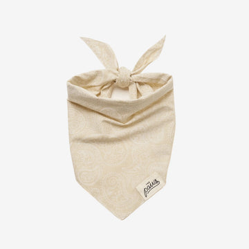 Paisley Tale // Dog bandana in paisley pattern (beige)