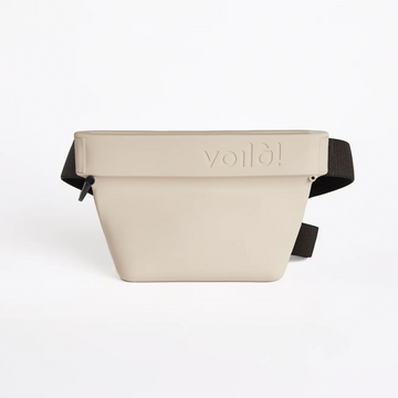 Voila Ultimate Treat Pouch // Silicone belt bag for treats (stone)