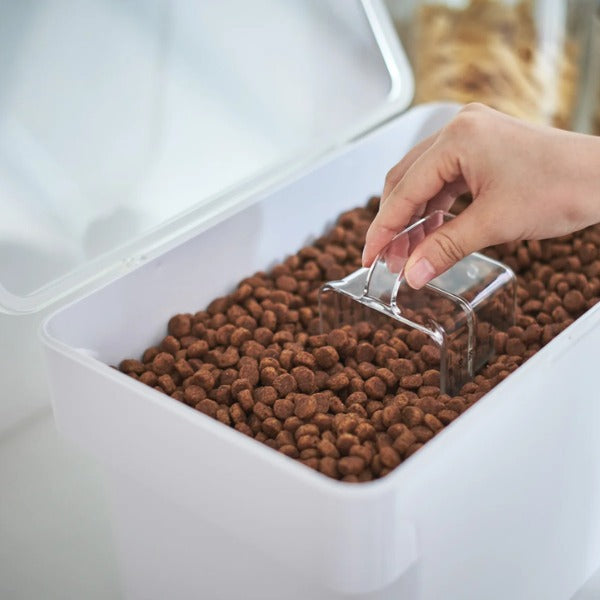 Yamazaki Tower 3.5 kg. // Airtight container for kibble (white)