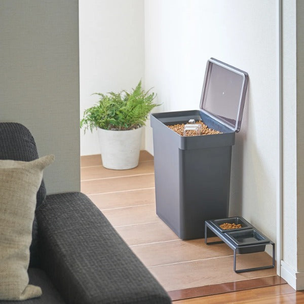 Yamazaki Tower 12 kg. // Airtight container for kibble (black)