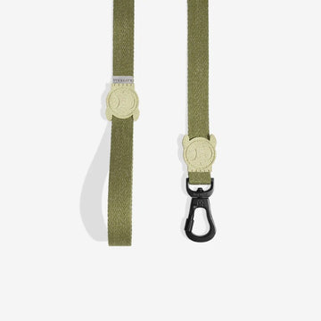 Zee.dog Moss // Soft, standard dog lead (light green)