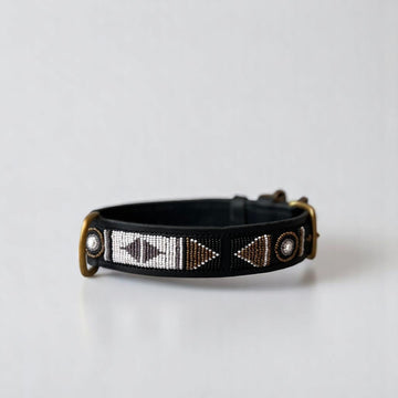 Zinj Swahili // Handmade beaded dog collar