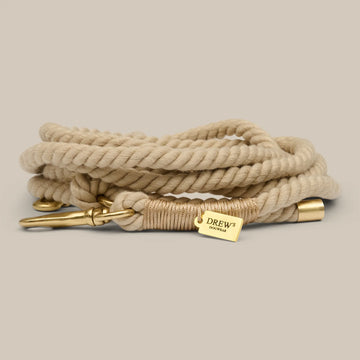 My First Leash // Adjustable and soft puppy leash (khaki)