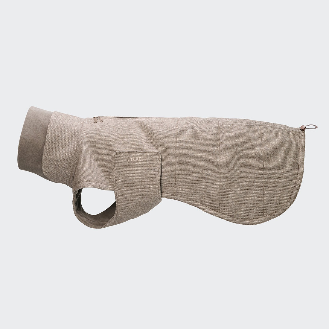 Cloud7 Brooklyn Long // Warm and water-repellent dog coat (tweed beige)