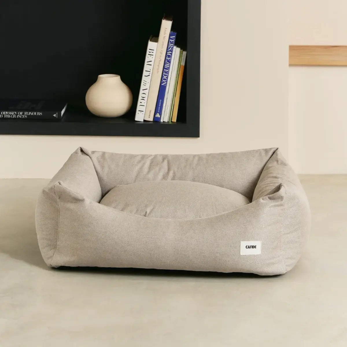 Cafide Snozy // Blød og vaskbar hundeseng (beige)
