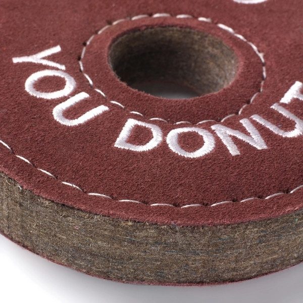 Derrick the Donut // Natural durable dog toy