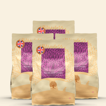 Essential Heritage, Highland Living // Tørfoder med fjervildt og Angus okse (4 x 2,5kg.)