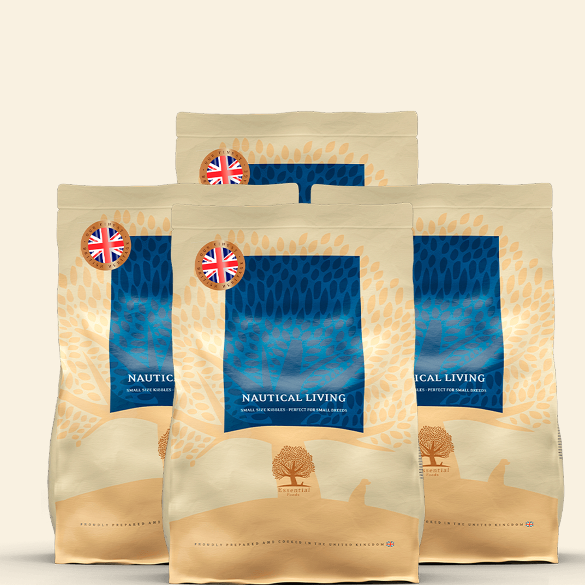 Essential Heritage, Nautical Living // Tørfoder rig på omega 3 fra fisk (4 x 2,5kg.)