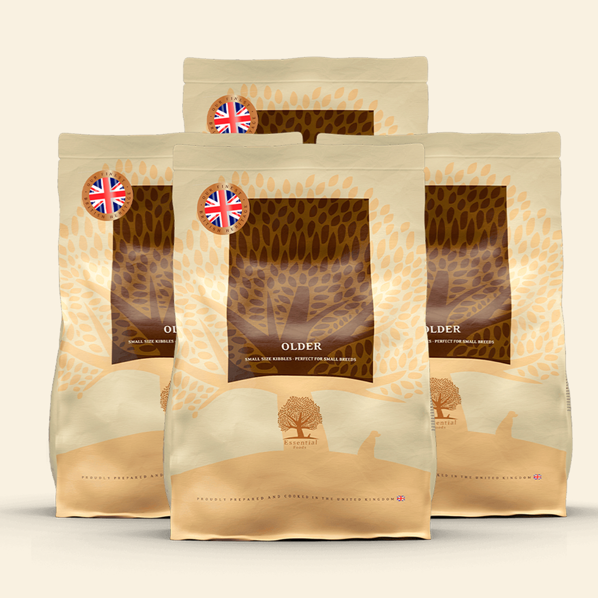 Essential Heritage, Older // Tørfoder til seniorhunde (4 x 2,5kg.)