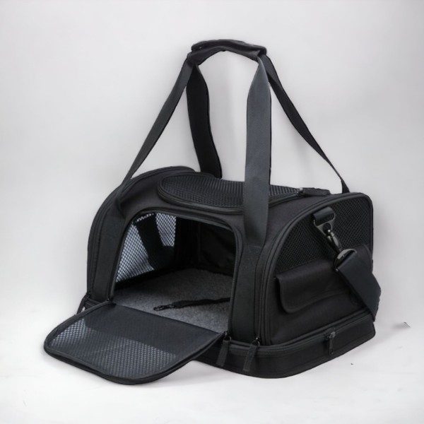 Airline carrier // Flytaske og rejsetaske til hunde (sort)