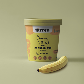 Fürree Ice Cream Mix // Make-your-own dog ice cream with natural ingredients (banana)