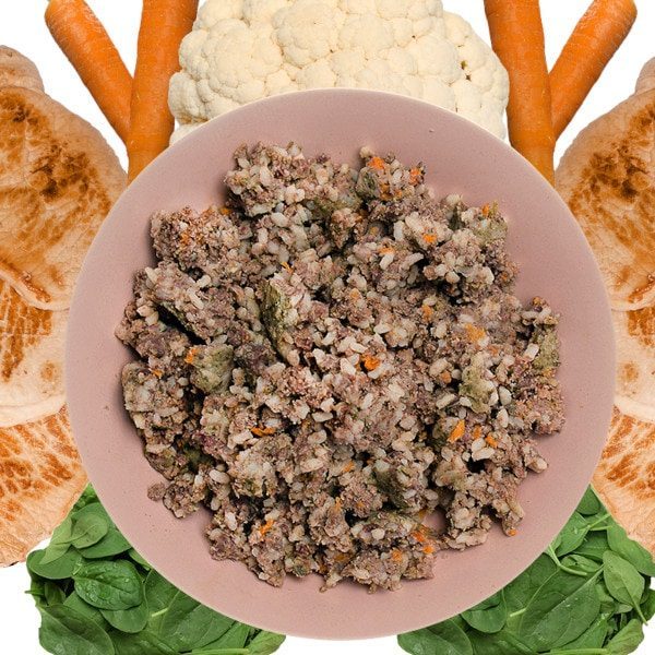 Mæt Pork Risotto // Frisk hundefoder med masser af smag (gris)