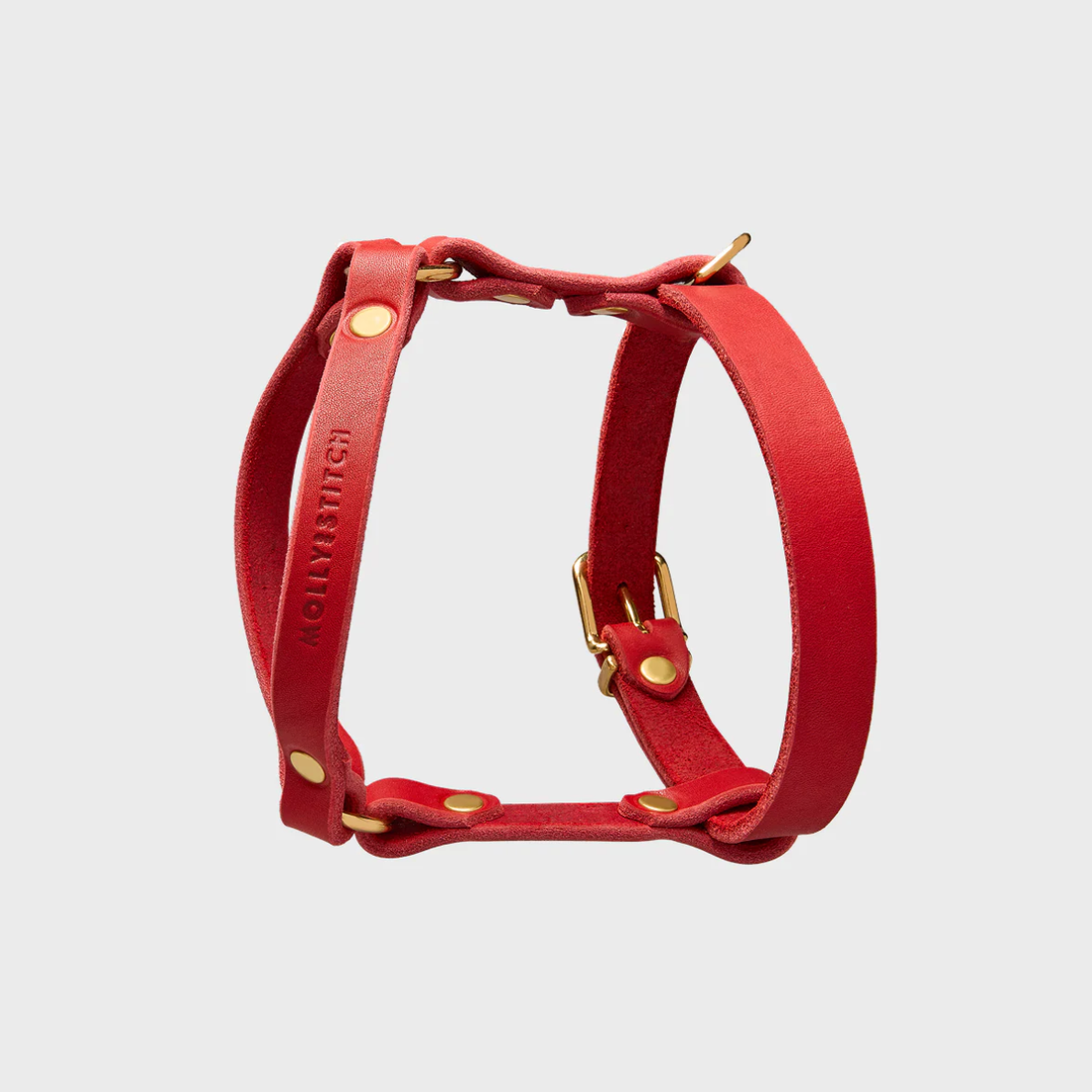 Butter Chili Red // Y-sele i blødt læder (rød)