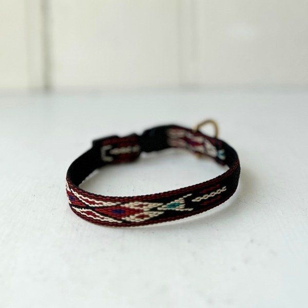Marrakesh 2 // Red and black collar for small and medium-sized dogs