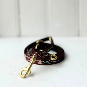 Marrakesh 2 // Dog leash in red and black