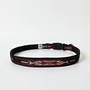 Marrakesh 2 // Red and black collar for small and medium-sized dogs