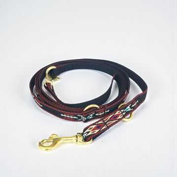 Marrakesh 2 // Dog leash in red and black