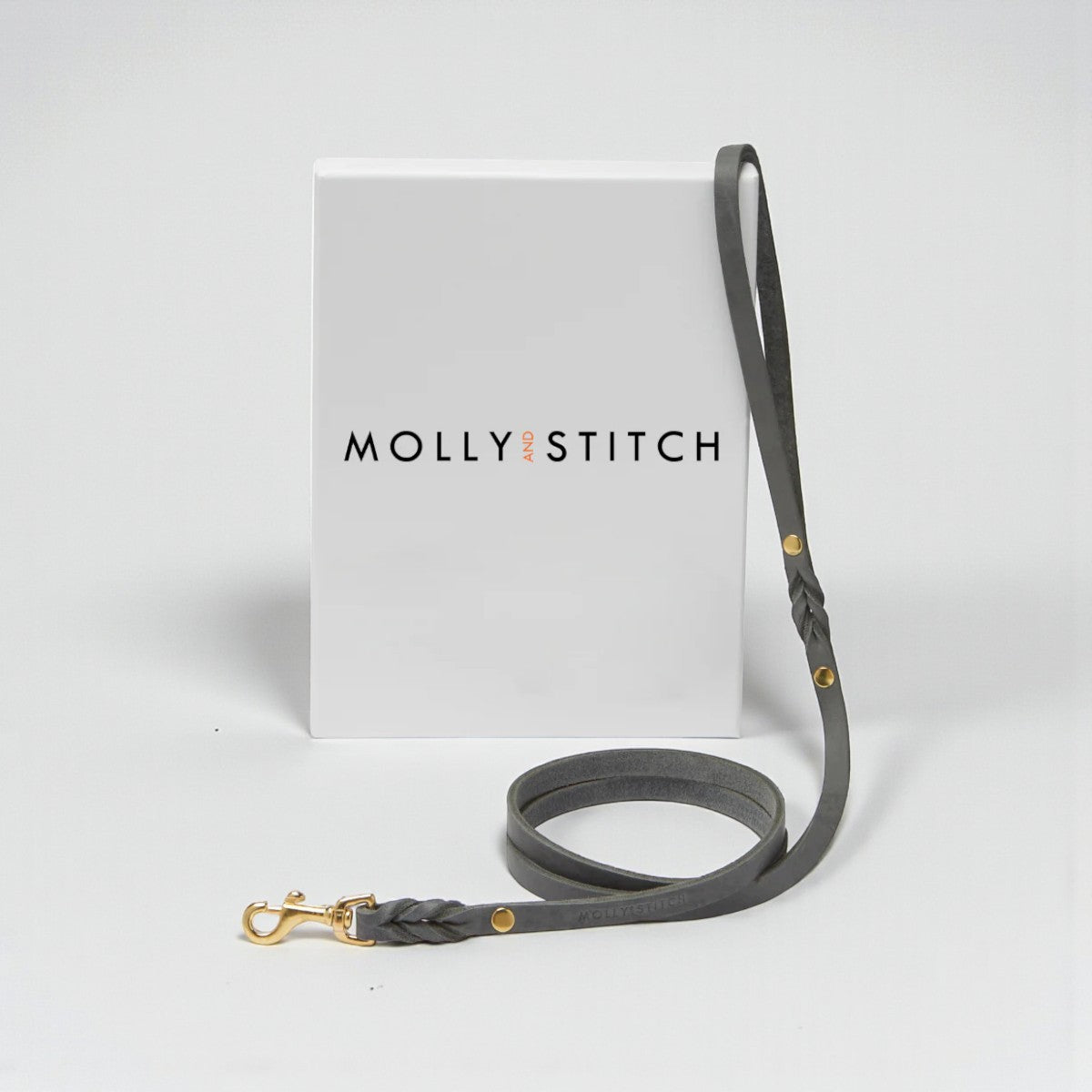 Butter Timeless City Leash // City dog leash in soft leather (gray)