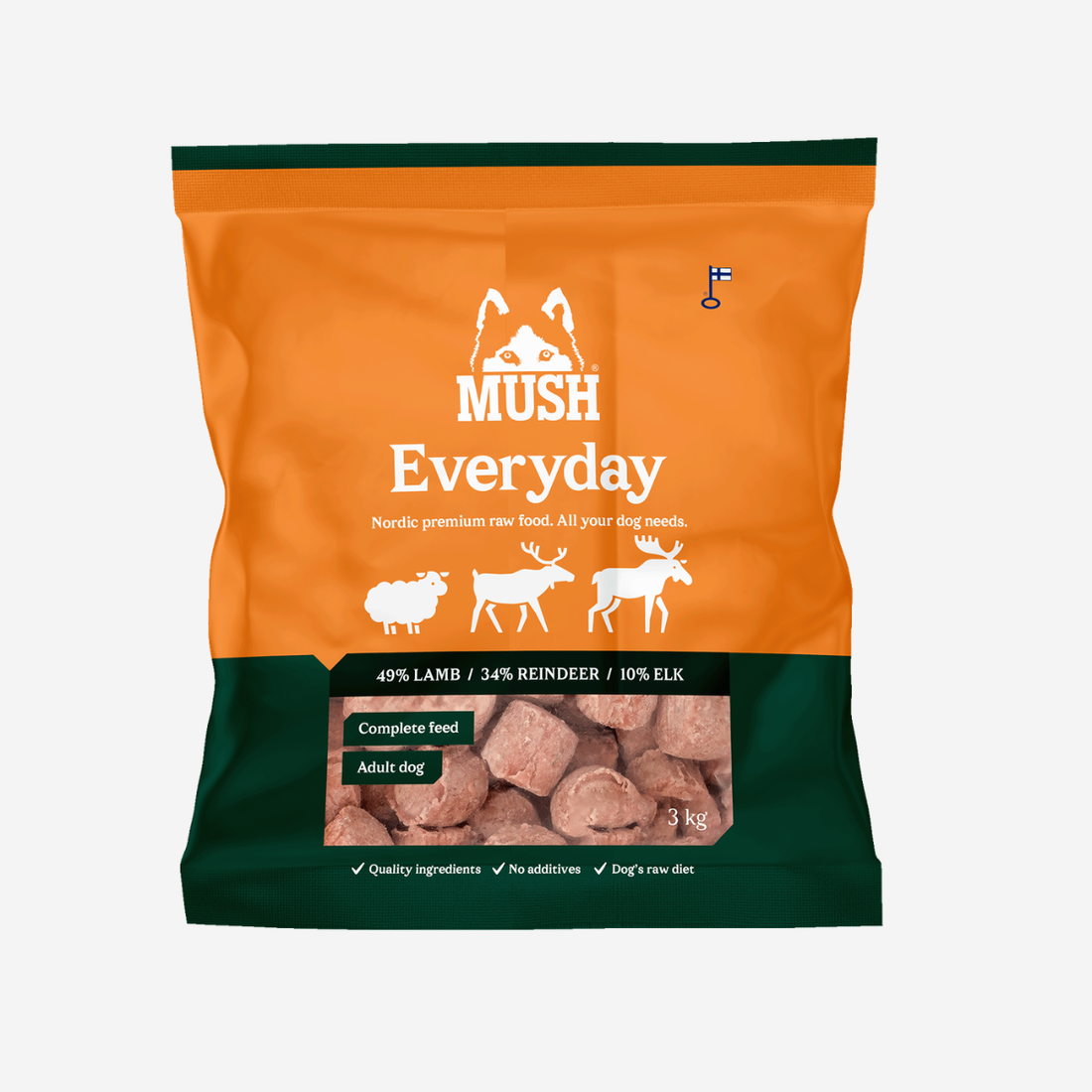 Mush Everyday Wild // Mild barf til hunde med følsom mave (frost)