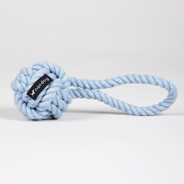 Nordog Rope // Natural rope dog toy (light blue)