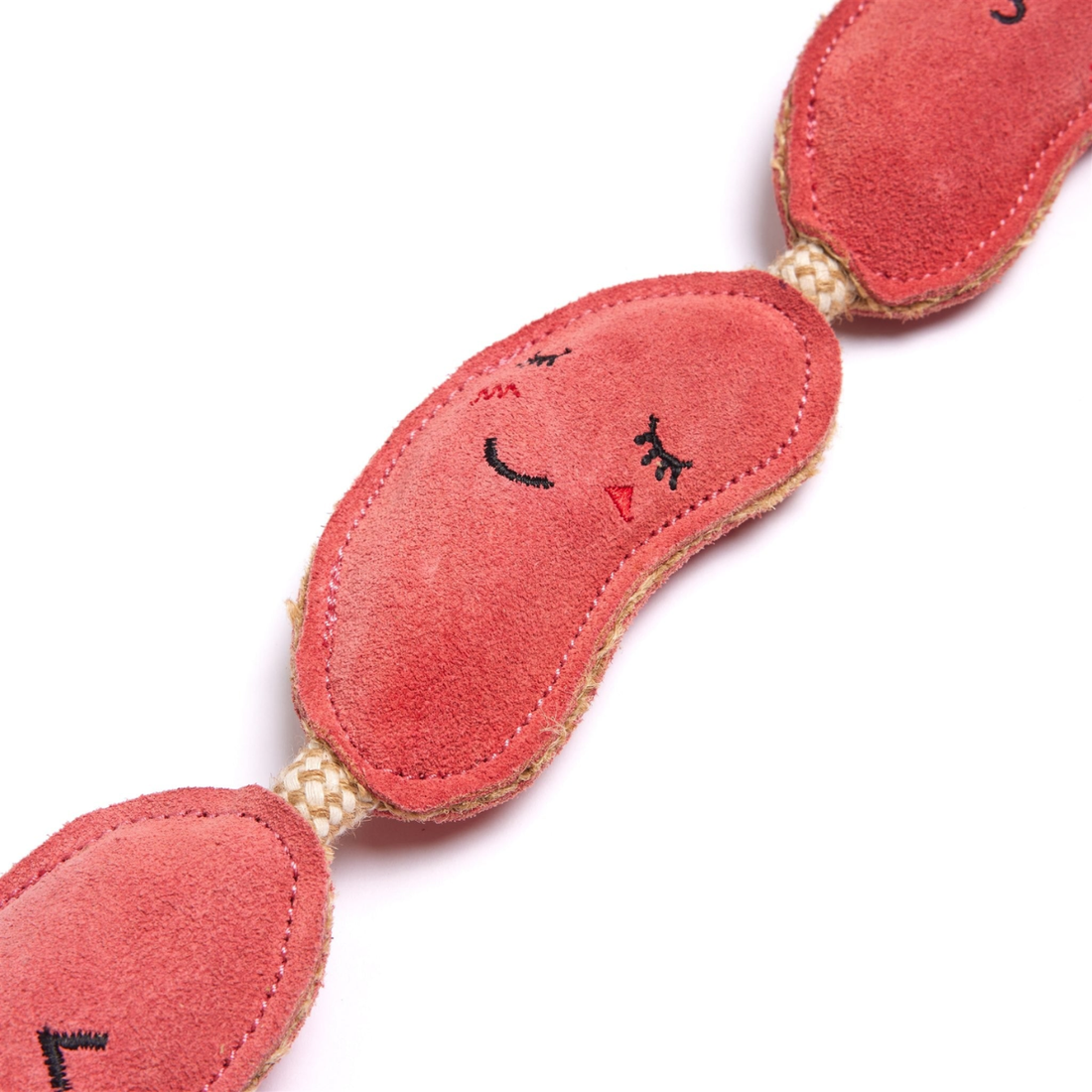 The Sizzle Sisters // Stort og naturligt hundelegetøj i ruskind (pølser)