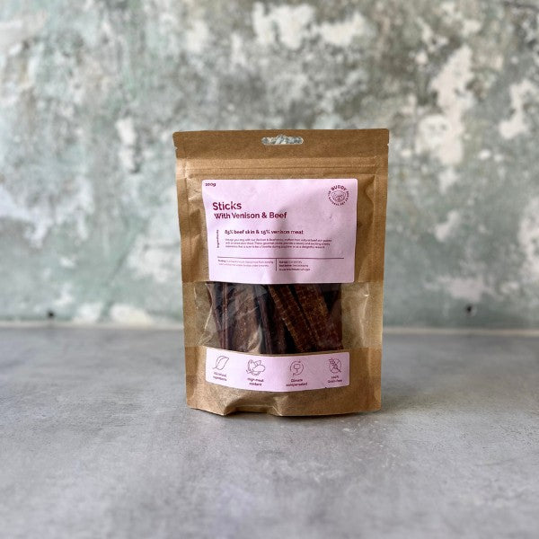 Buddy Sticks // Chew snacks made from cowhide and deer meat