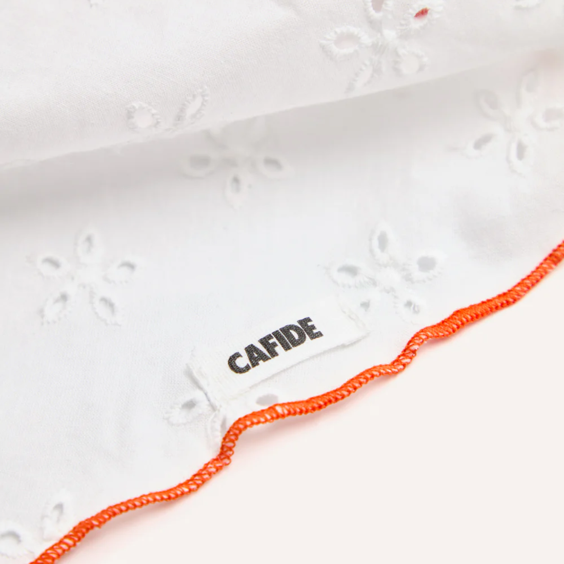 Cafide Bandana // Cotton dog bandana (embroidery coral)