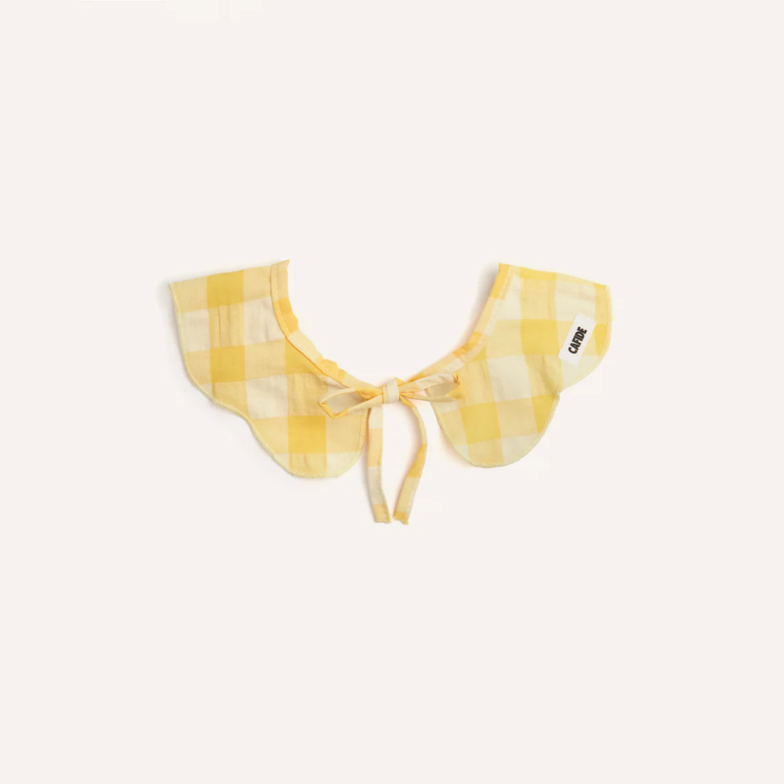 Cafide Neck Bow // Necktie for dogs (yellow gingham)
